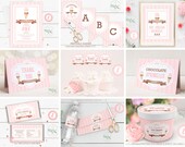 Printable Editable Ice Cream Party Kit Stripes Ice Cream
