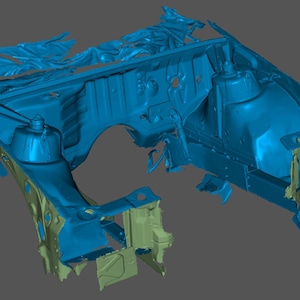 Volvo 740/940 engine bay 3D scan