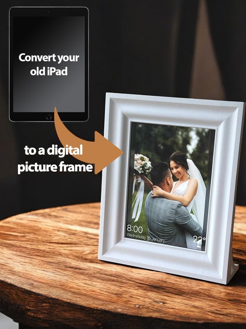IPad Digital Photo Frame | Sleek Display Stand for Home or Office ...