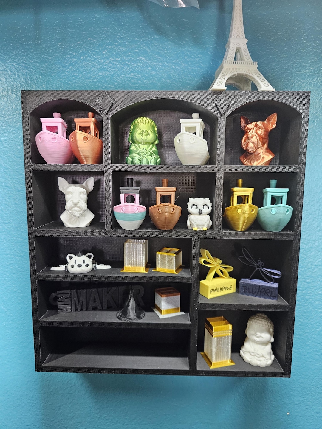 Miniature Wall or Tabletop Black Display Shelf for Miniverse, Minibrand ...