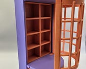 Miniverse Store Display Window: Magical Joke Shop Standing or Wall Hung Diorama Purple and Orange