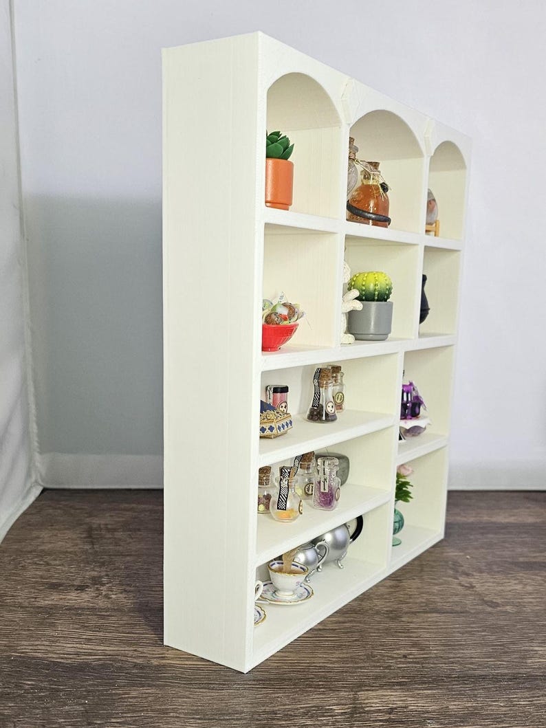 mini display shelf for collectibles and miniverse/minibrand collectibles