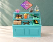 Miniverse Bakery Display Case - Sweet Shop or Bakery Rack Miniature Crafting Shelf with Storage