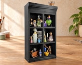 Miniature Black Display Shelf - Miniverse, Dollhouse Furniture, Mini Bookcase