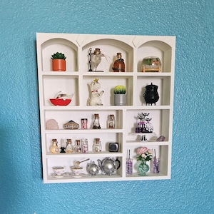mini display shelf for collectibles and miniverse/minibrand collectibles