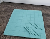 Miniverse Checkerboard Floor Panel: Paintable Miniature Display (7 or 8.5 Inch)