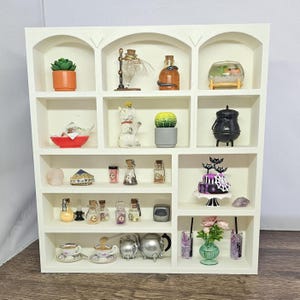 mini display shelf for collectibles and miniverse/minibrand collectibles