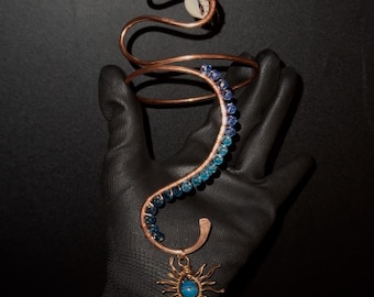 blue skys copper Arm Cuff