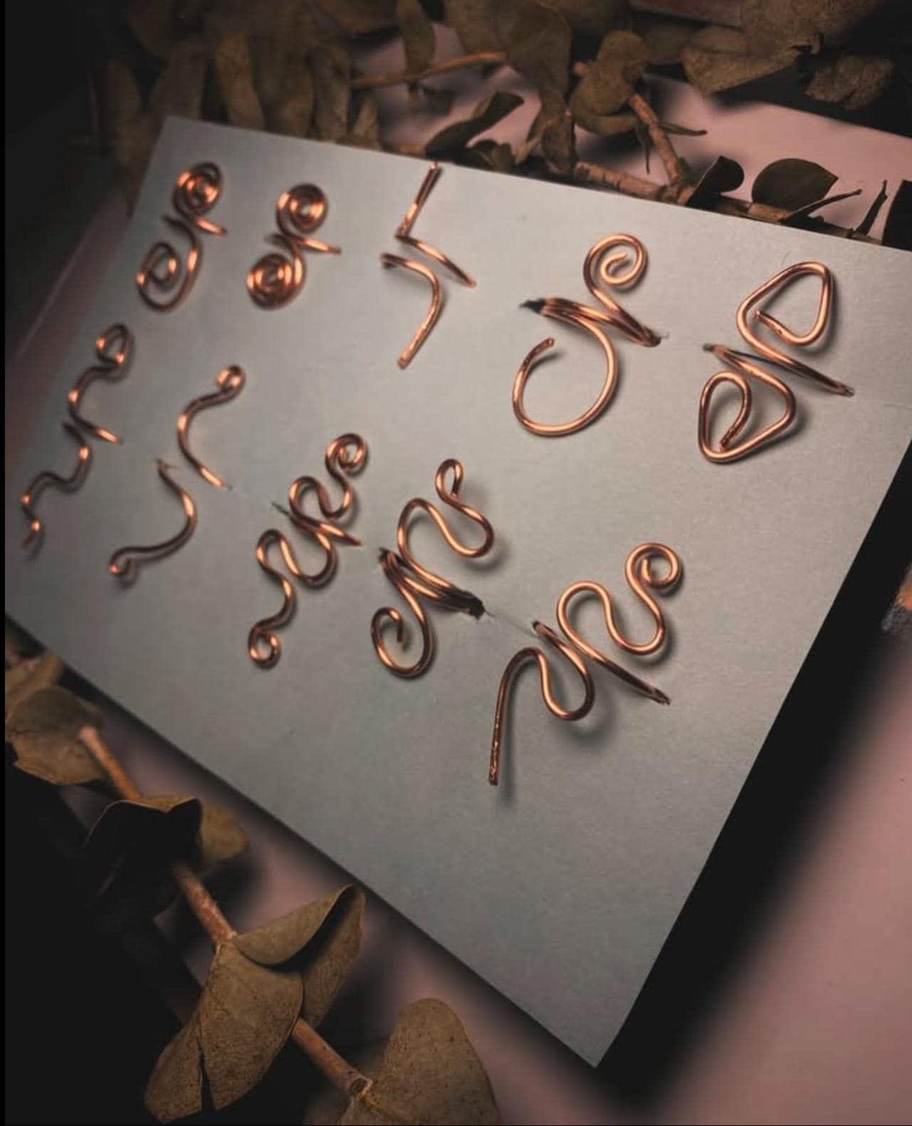Copper wire ring set of 10!