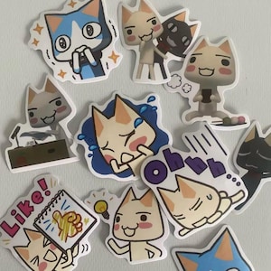 Toro Cartoon Cat Stickers 30/50/100Pcs
