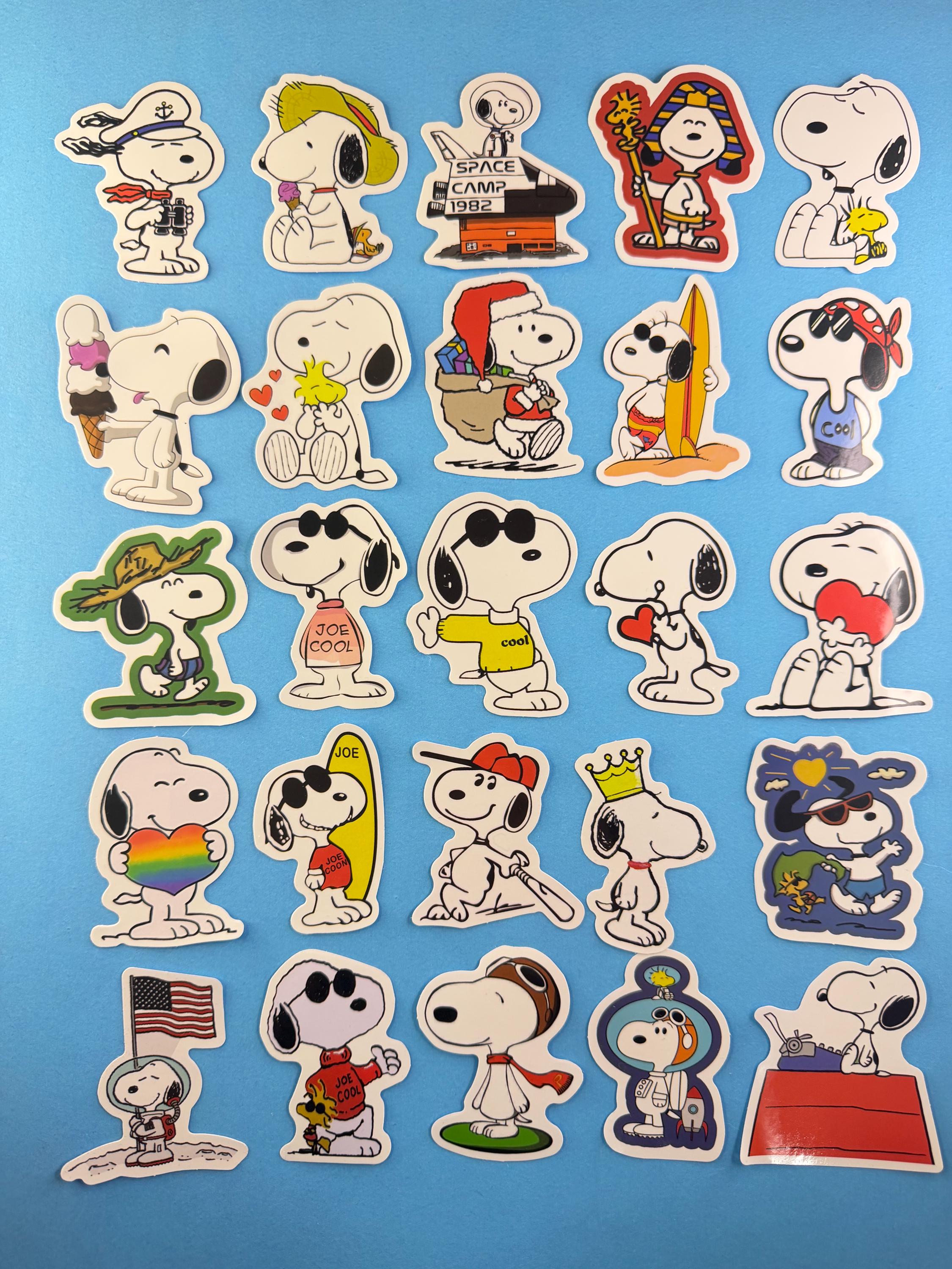 Snoopy Stickers - 50 Pieces - Etsy