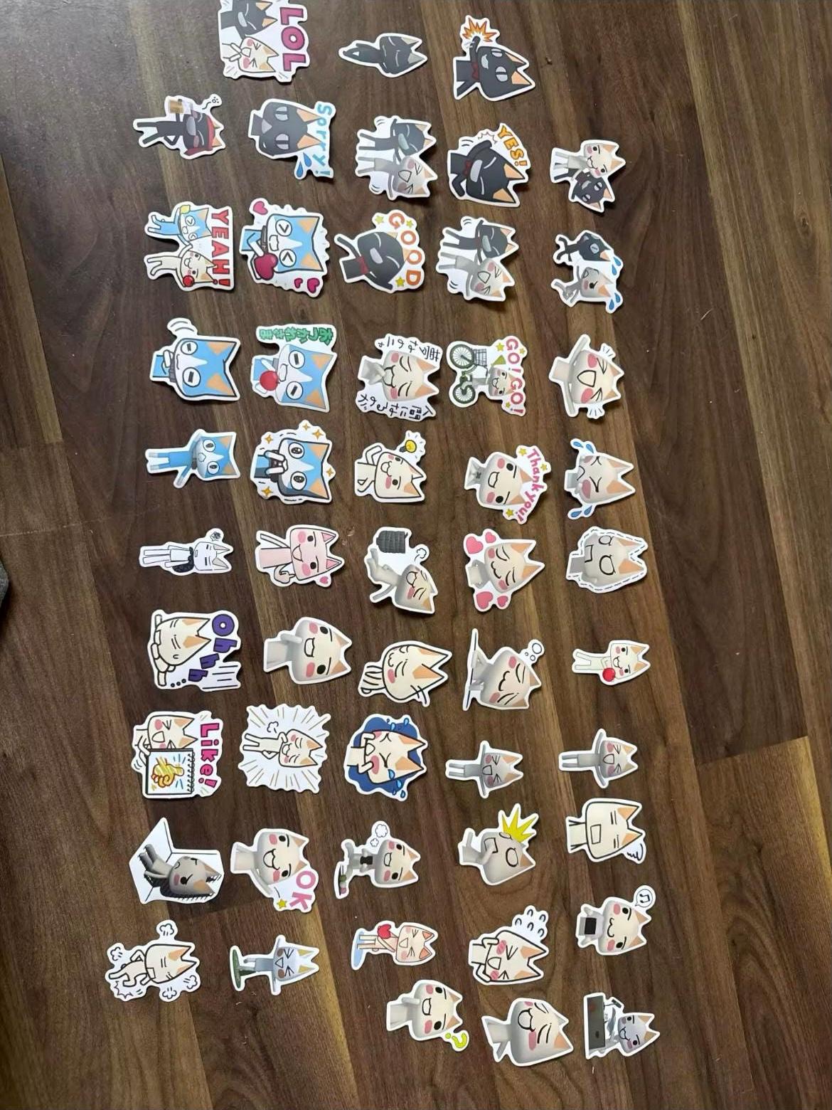 Toro Cartoon Cat Stickers 30/50/100pcs - Etsy