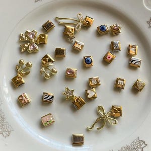 350+ Gold Italian Charms For Bracelet Selection, Pick your Charms, 9mm Italian charms, Bulk Italian charms, Italian charm bracelet
