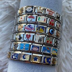 Customized Italian Charm Bracelet, Italy Charms, Custom Italy Bracelet, Charms For Bracelet, Starter Italian Charm Bracelet, Personalized
