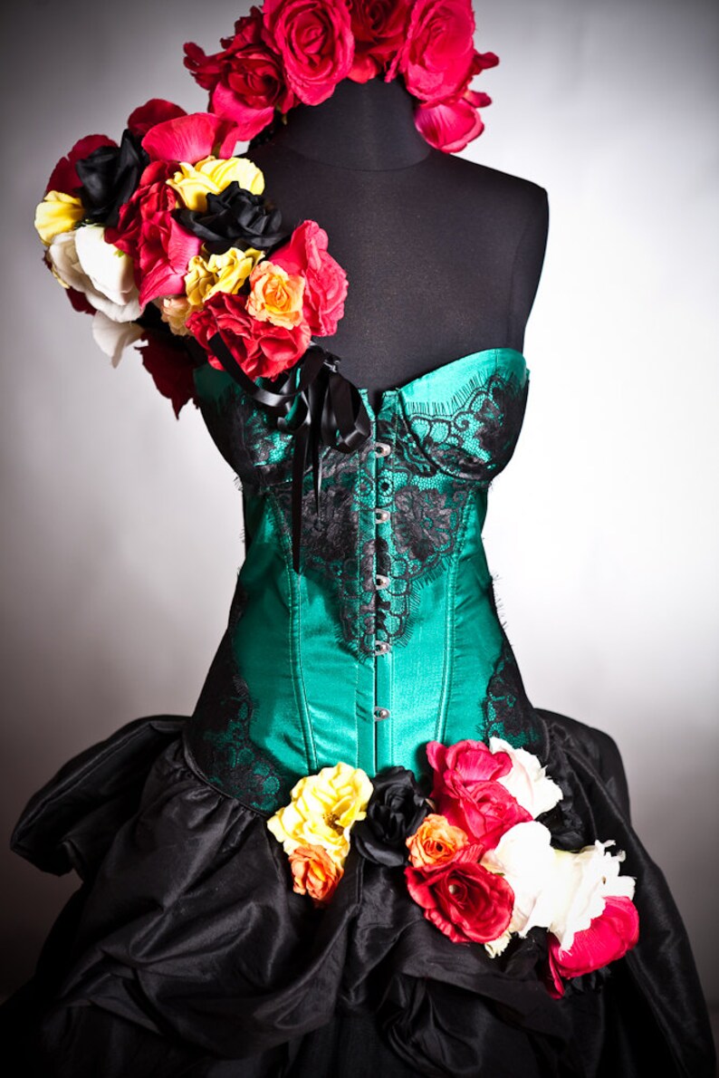 Custom Size Green and Black Lace Burlesque Prom Dress With Etsy