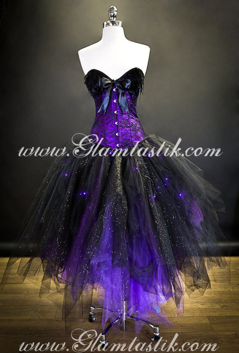 Purple Corset Prom Dresses