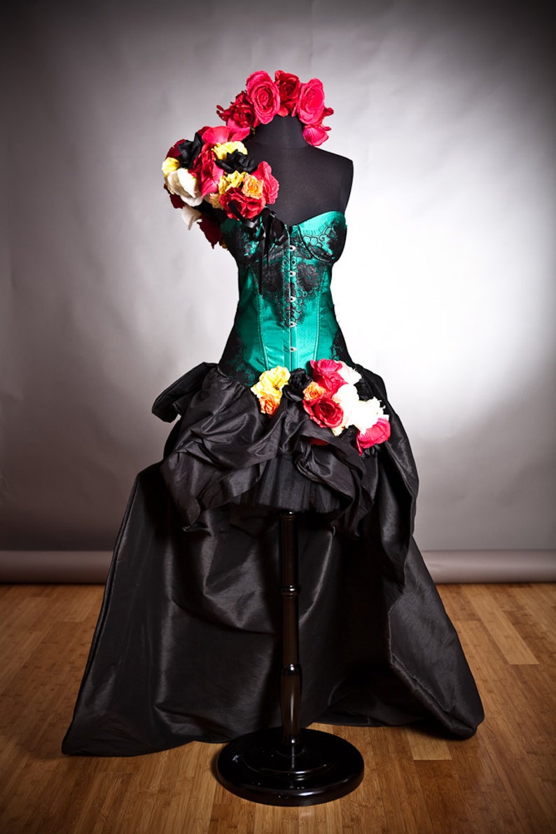 Custom Size Green and Black Lace Burlesque Prom Dress With Etsy