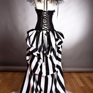 Custom Size Black and White Striped Satin and Tulle Circus - Etsy
