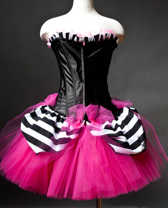 hot pink corset dress