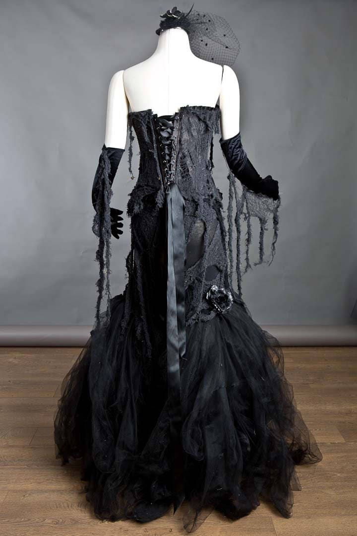 Custom Black Vampire Zombie Mermaid Style Tulle Prom Dress | Etsy