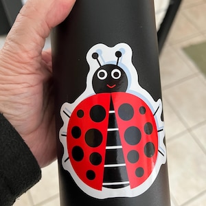 Ladybug Sticker/Cute Ladybug/Stickers/Insect Stickers/Happy Ladybug/2” /3” /4”