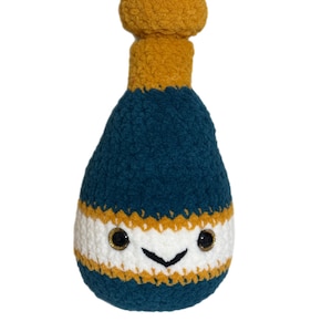 Crocheted Champagne bottle with Cork