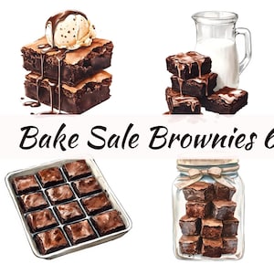 Bak Sale brownies chocolade brownies PNG aquarel clipart chocolade clipart-commercieel gebruik-chocolade toffee
