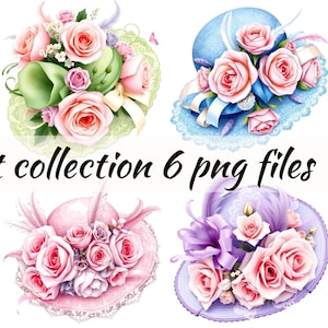 Coleção de clipart de chapéu Derby - chapéus Derby de uso comercial PNG - chapéus extravagantes