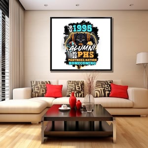 Alumni Reunion Football Design File, Football T Shirt Design, Canva Template, Sublimation, DTF School Spirit