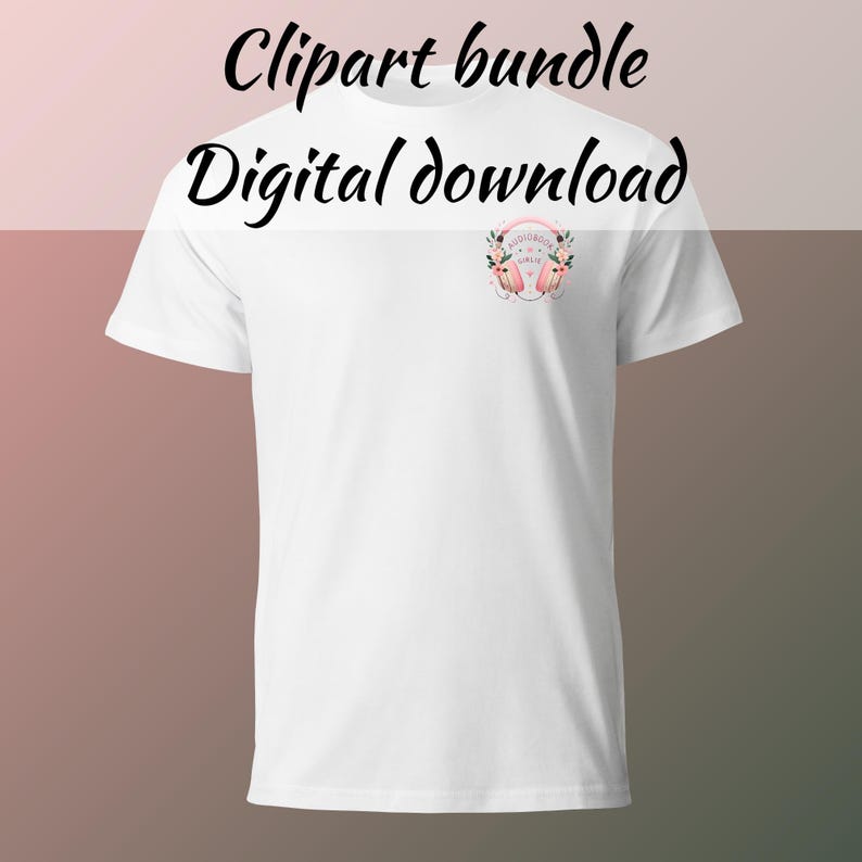Audiobook Clipart Png Commercial Use bookish clipart Audiobook Girl