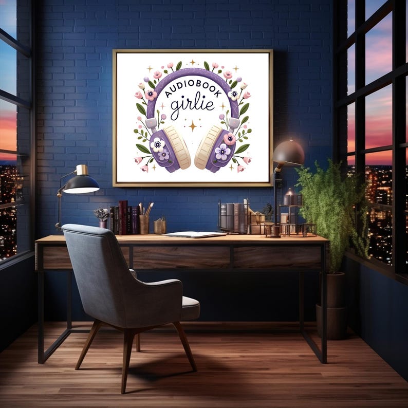 Audiobook Clipart Png Commercial Use bookish clipart Audiobook Girl