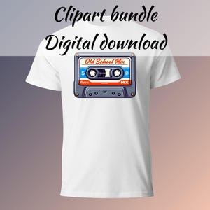 mix tape clipart png 90's Retro-tyle Cassette Tape Hip hop rap R&B commercial use Old School Mixtape
