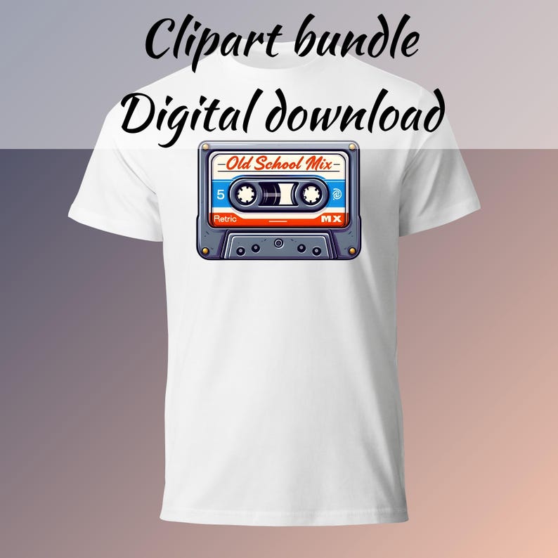 mix tape clipart png 90's Retro-tyle Cassette Tape Hip hop rap R&B commercial use Old School Mixtape