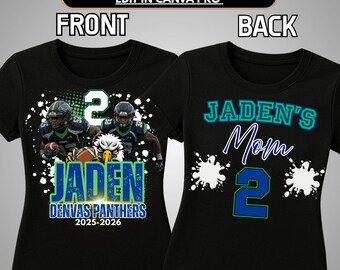 Football Game Day Designdatei, Football Mom T-Shirt Design, bearbeitbar in Canva, Proud Mom Template, Sublimation, DTF oder DTG