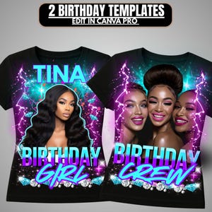 Bootleg T-Shirt Vorlage Canva Personalisierter Name Geburtstag Benutzerdefiniertes Shirt Foto Shirt Design Bootleg Shirt, bearbeitbare Rap T-Shirt Vorlage, 90er Jahre