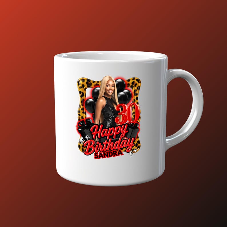 Birthday Cup Sticker png Canva Template Cheetah Birthday Design, Styrofoam Cup Custom Birthday Cup Editable Shirt Shot Glass