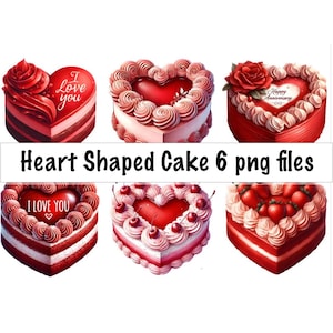 ハート型ケーキ クリップアート PNG 水彩 商用利用 レトロ バレンタインケーキ 結婚記念日 誕生日ケーキ