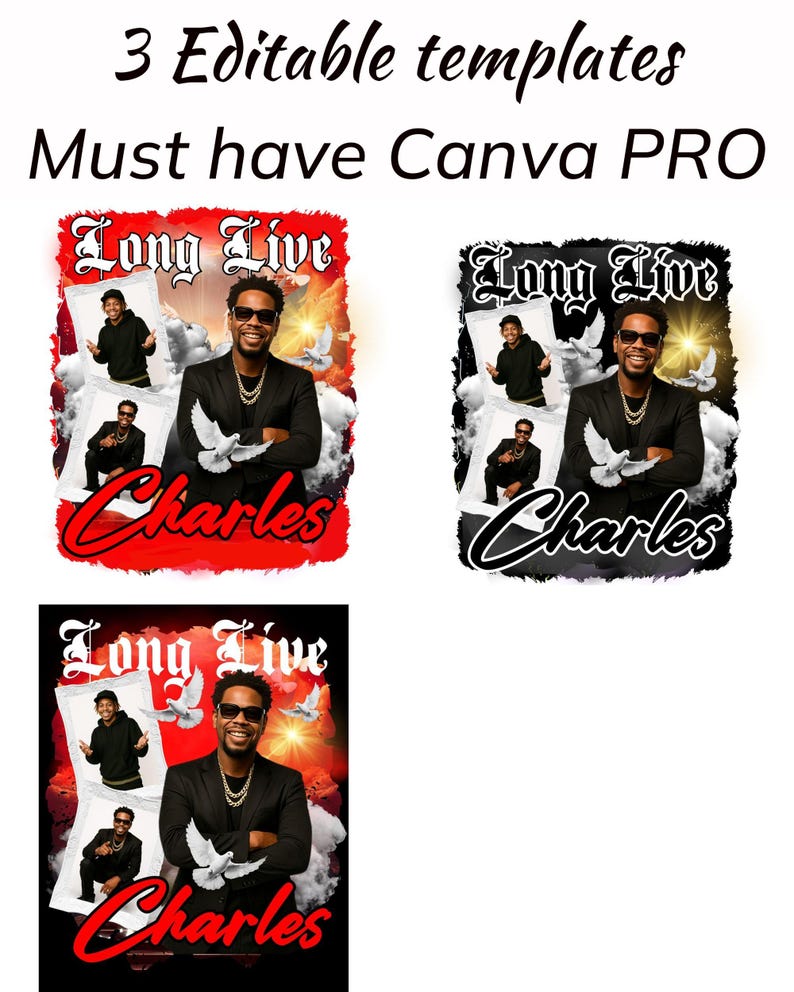rip long live memorial T-Shirt, Template Canva Rest In Heaven, Red Shirt Sky cloud Background, In Loving Memory Png, Custom Shirt Editable