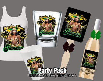 Jamaica verjaardag shirt ontwerp meisjes reis canvas sjabloon Jamaica vakantie reis verjaardag ploeg png, familievakantie, volwassen tiener verjaardag