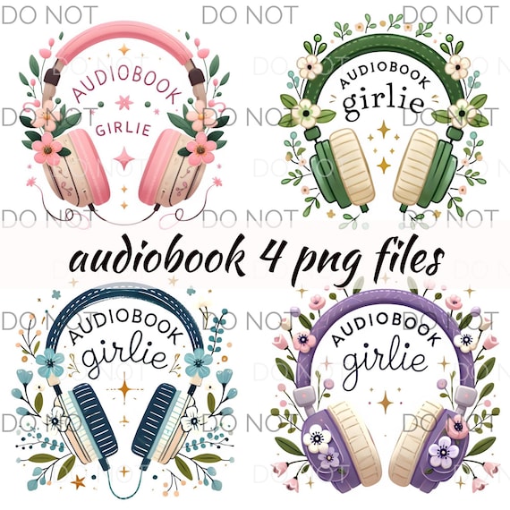 Audiobook Clipart Png Commercial Use bookish clipart Audiobook Girl