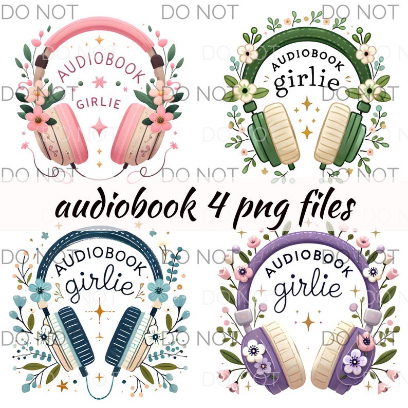 Audiobook Clipart Png Commercial Use bookish clipart Audiobook Girl