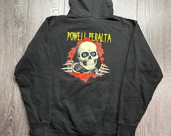 Powell Peralta Ripper Hoodie heren klein zwart skateboarding graphic sweatshirt