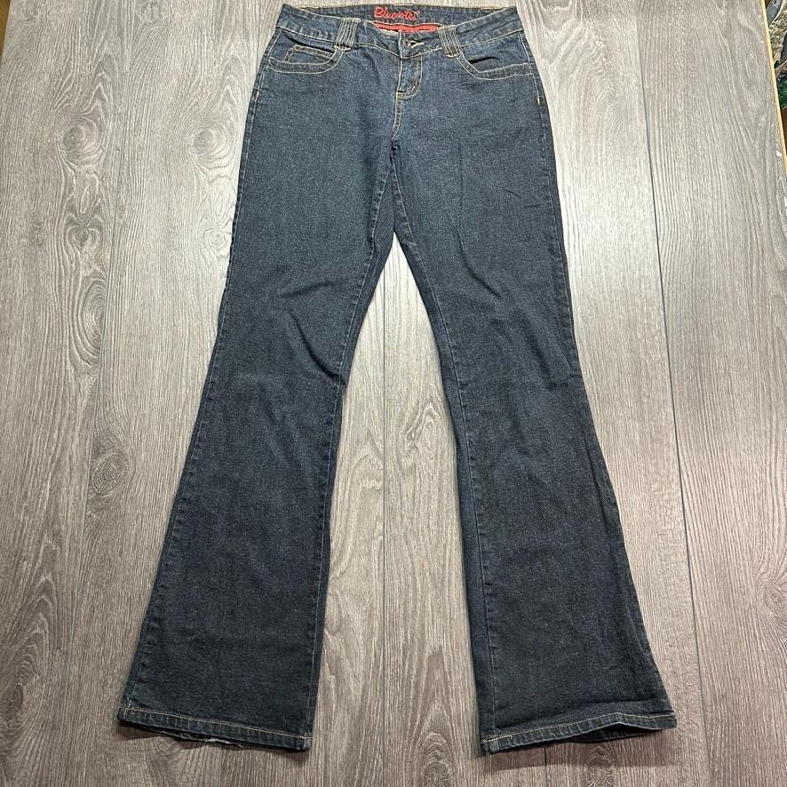 Y2k Flared Jeans - Etsy