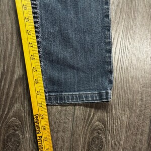 True Religion Straight Leg Jeans Womens 28 Blue Medium Wash Low Rise Made in USA image 8