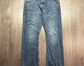 Wrangler Retro Slim Boot Jeans Herren 34x32 Medium Wash Denim Vintage Y2k