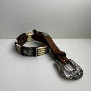 トニーラマ ハート コンチョ ウエスタン ベルト USA製 Tony Lama トニーラマ Tony Lama コンチョ ウエスタン レザーベルト キャメル