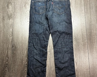 Levi's 511 Jeans Men Fits 30 x 29 Blue Slim Straight Stretch Medium Dark Wash