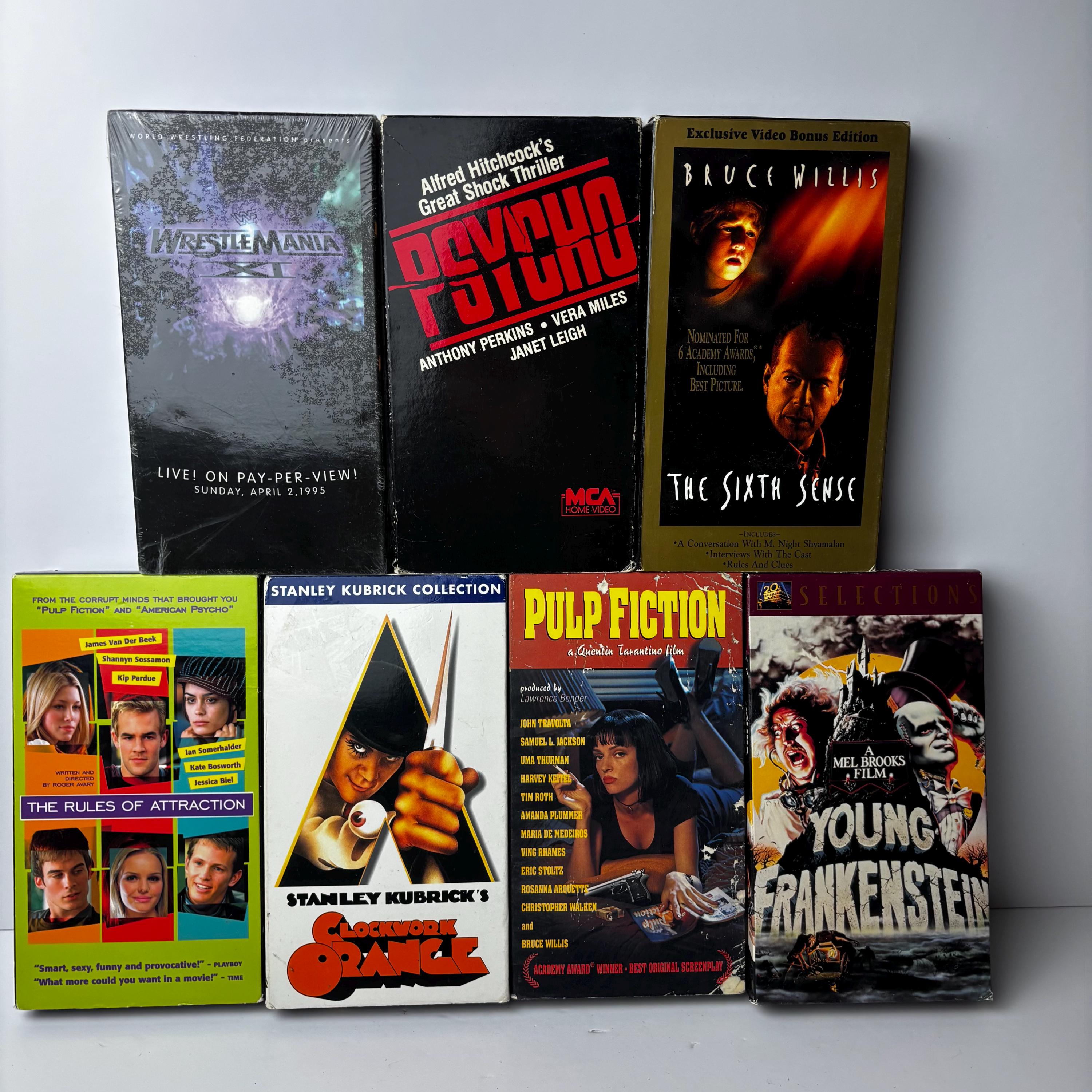 Horror Movie VHS Thriller Wwf Psycho Sixth Sense Rules of Attraction ...