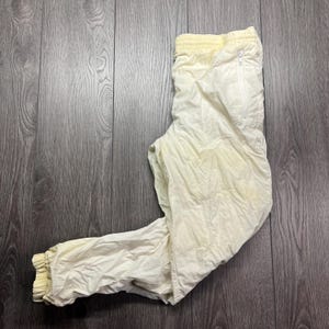 Vintage Nike Track Pants White Medium 34 x 31 Athletic Lined Pockets Drawstring