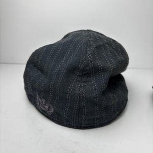 Casquette plate noire à fines rayures pour homme Goorin Bros, chapeau lierre avec écusson brodé, taille moyenne image 2